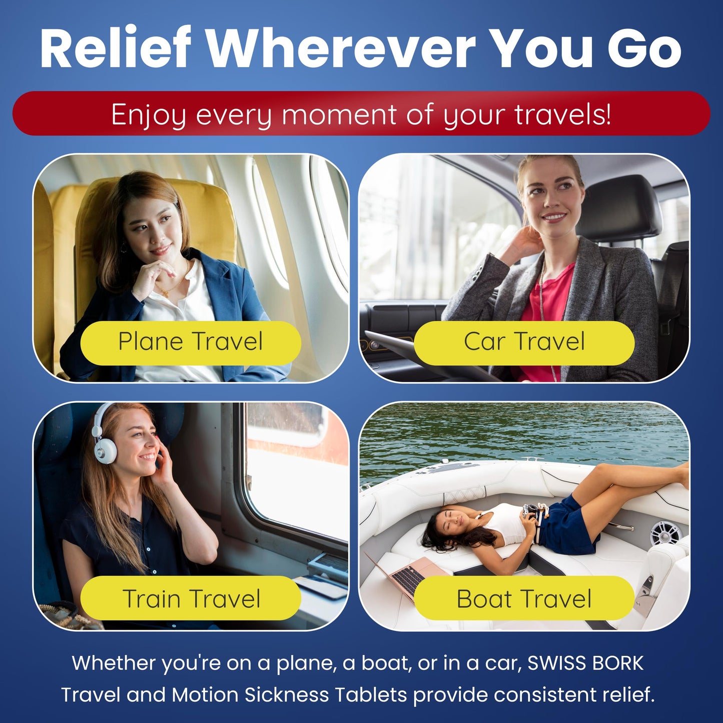 Travel Sickness Tablets Ginger chewable Tablets for Nausea Relief, Travel Sickness 10s