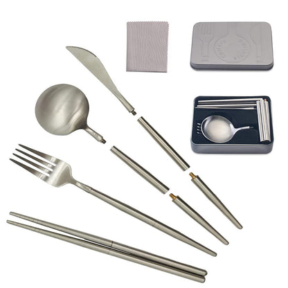 Strap Stop Travel Cutlery Set with Case