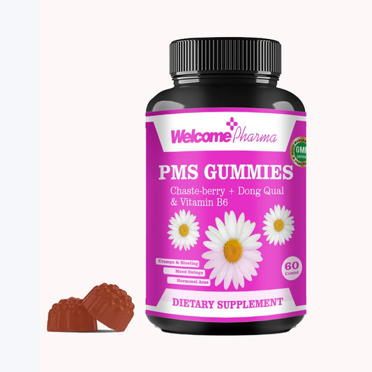 Welcome Pharma PMS Hormone Balance for Women  60 Gummies (Vegan)