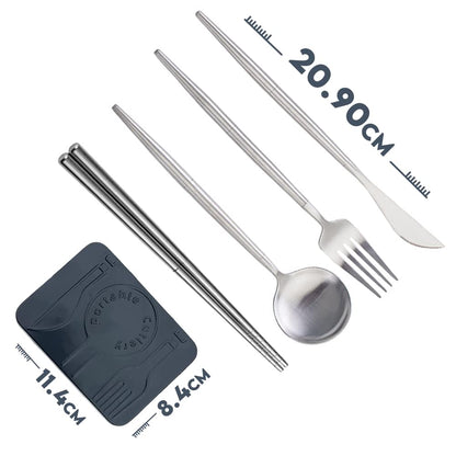Strap Stop Travel Cutlery Set with Case