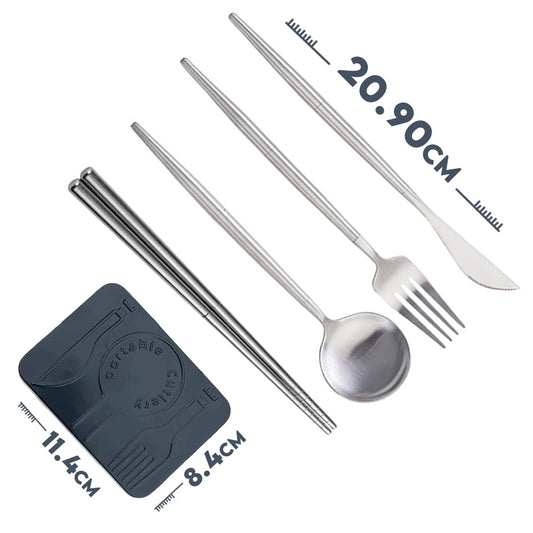 Strap Stop Travel Cutlery Set with Case