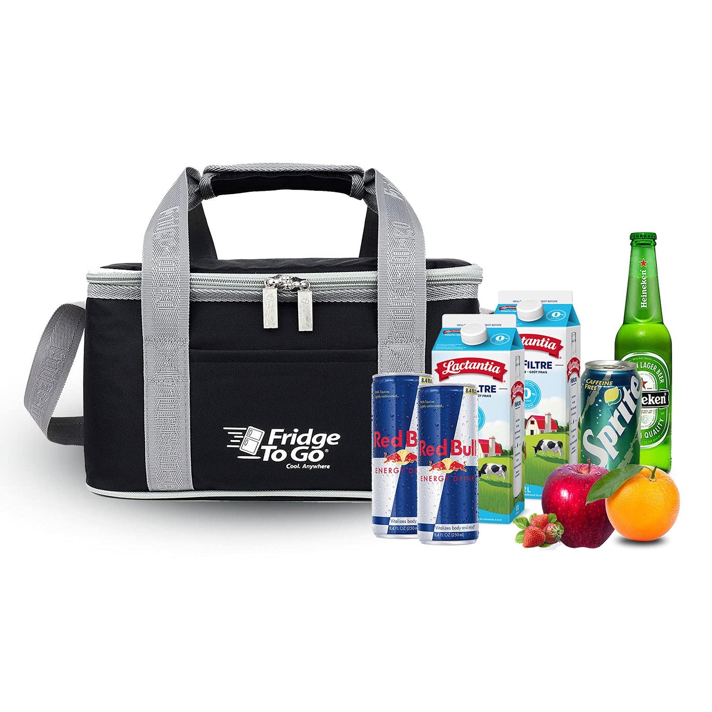 Fridge-To-Go Large Cool Bag with 16hrs Cooling Time (18 Cans/15L) Black