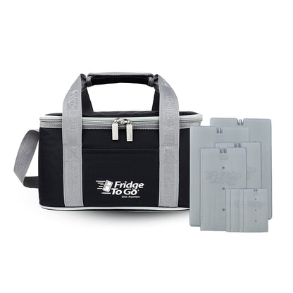 Fridge-To-Go Large Cool Bag with 16hrs Cooling Time (18 Cans/15L) Black