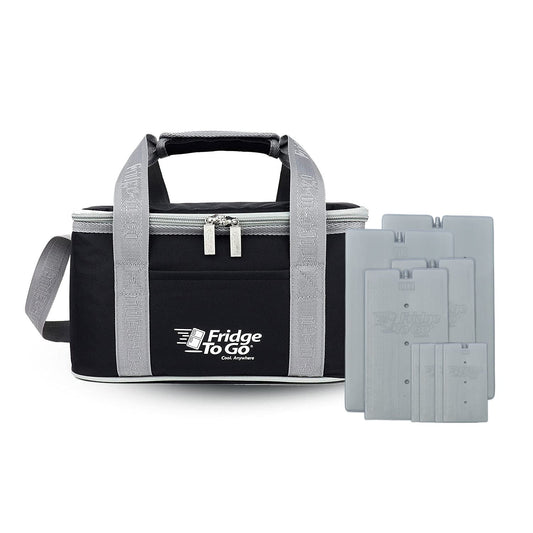 Fridge-To-Go Large Cool Bag with 16hrs Cooling Time (18 Cans/15L) Black