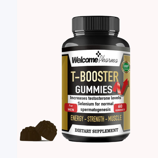 Welcome Pharma Testosterone Booster Supplement for Men (60 Gummies)