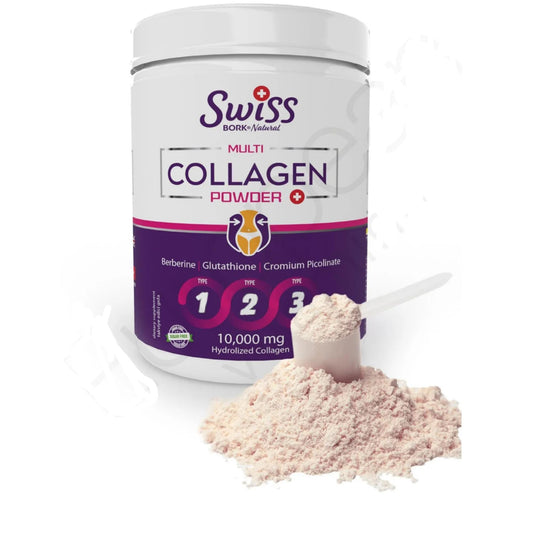 SWISS BORK Collagen Powder 10,000mg (30 Servings)