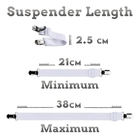 STRAP STOP Rust Proof Nickel Plated Bed Sheet Grippers (Set of 4)