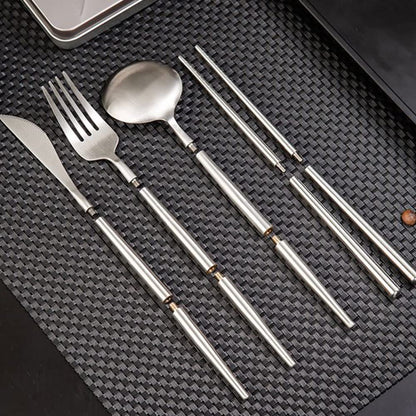 Strap Stop Travel Cutlery Set with Case