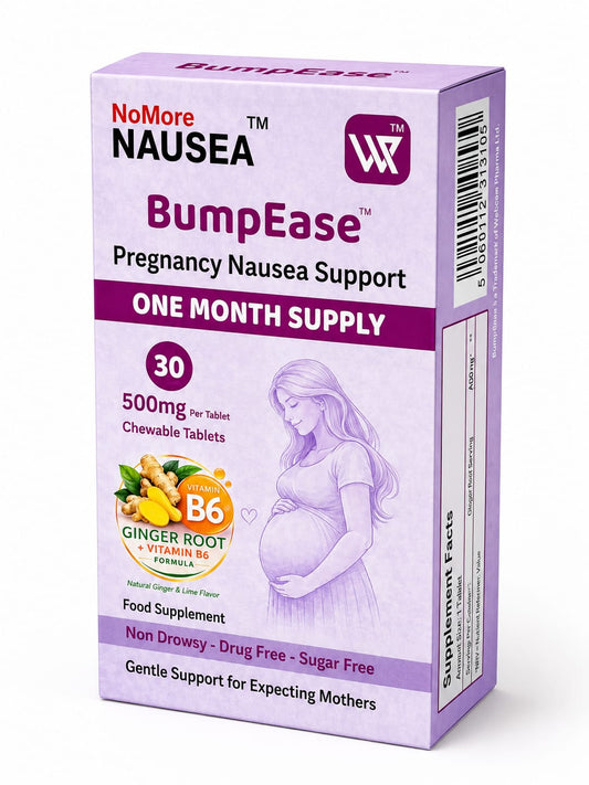 BumpEase™ Pregnancy Nausea Support Chewable Tablets 30s (ONE MONTH SUPPLY)